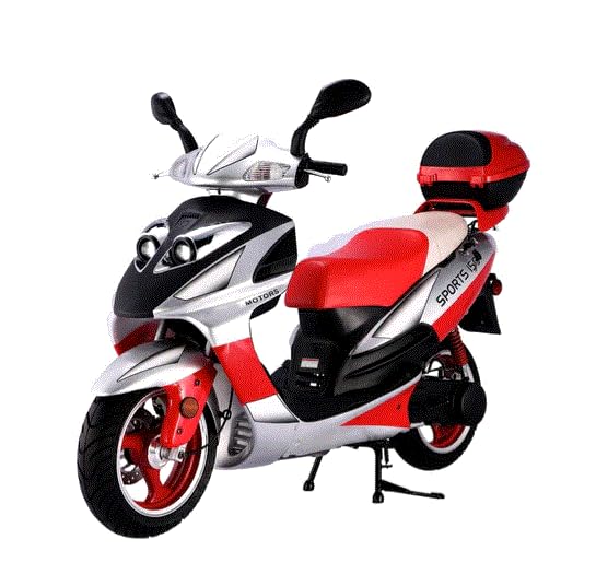 HHH 150cc Scooter Moped Street Gas Scooter 150cc Fully Automatic Scooter Adult Bike Lancer150 Vienna150 Gas Scooter with 13 inches Aluminum Wheels (Black)