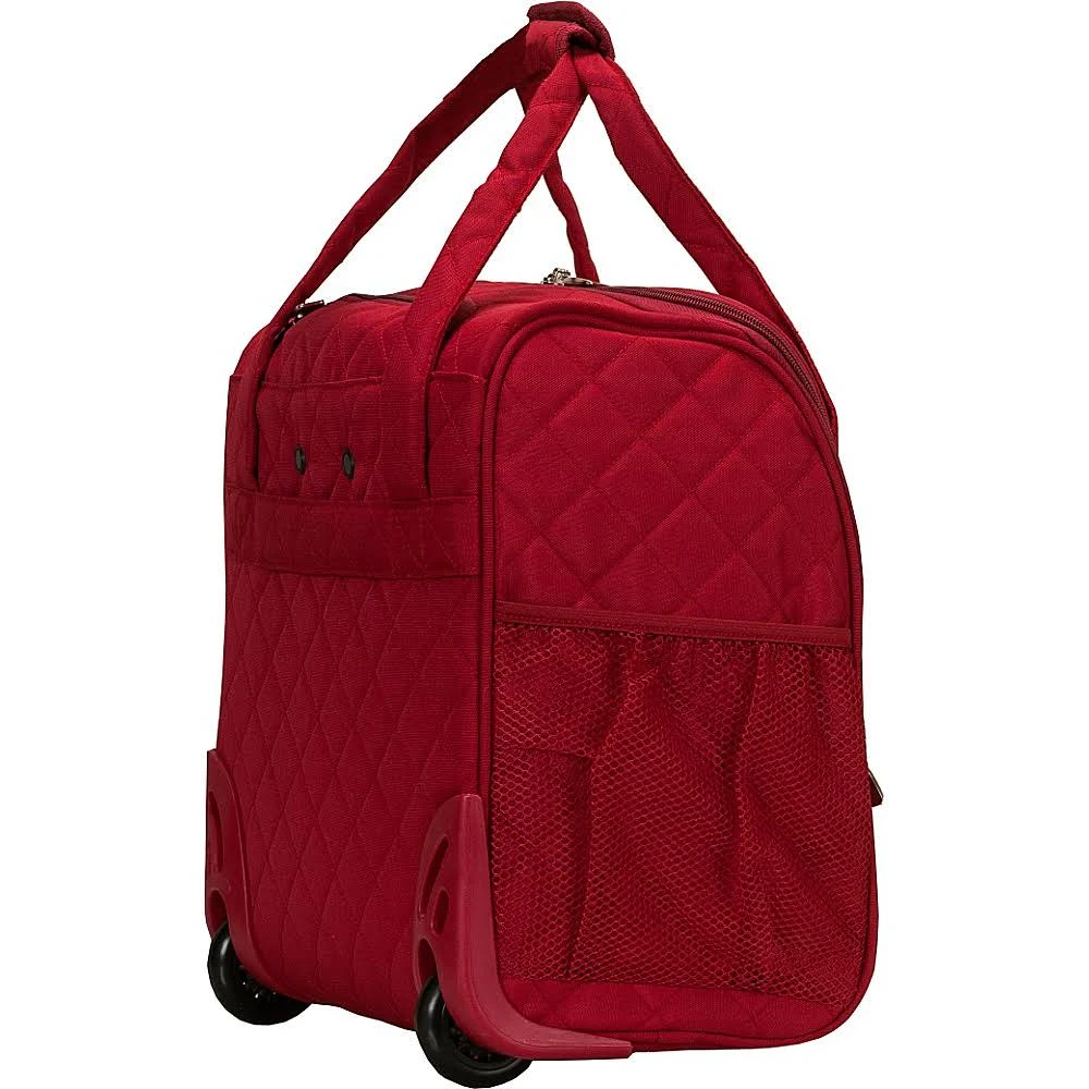 Rockland Melrose Wheeled Underseat Carry-On Charcoal