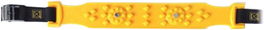 FAVOMOTO 10Pcs Car Snow Chains Anti Slip Tire Chains Portable Emergency Traction Snow Mud Chains for Snowfield Winter Driving Truck Yellow Pack of 2