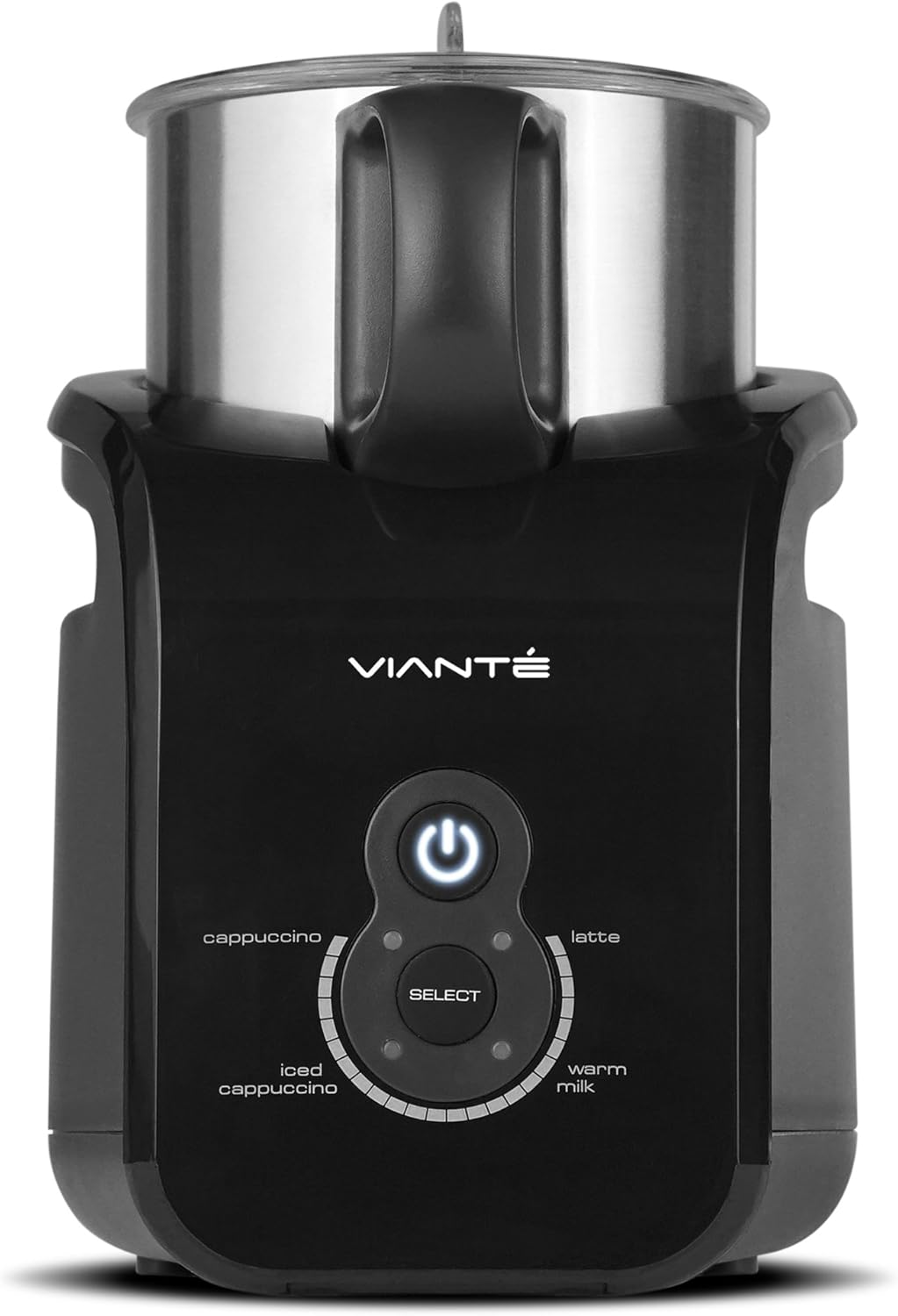 Electric Milk Frother, Warmer & Steamer. Automatic Hot & Cold Functions for Making Lattes, Hot and Cold Cappuccinos, Hot Chocolate, etc. Removable Frothing Container. Dishwasher safe Pack of 2