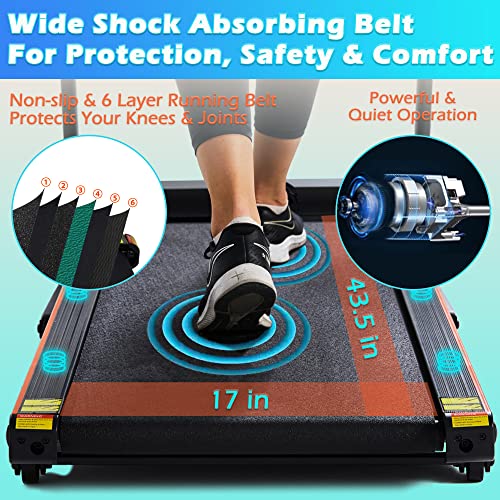 Ksports Treadmill Bundle | Electric Folding Incline Treadmill with Auto/Manual Incline, Sit Ups Rack/Strap & Ab Mat, Dumb Bells (only for AEP & LJJ models) | Running Machine with Bluetooth Smart APP