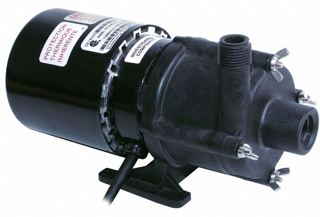 Little Giant Pump Cntrfugl Pump,1/2in,MNPT,1/25hp,Glss PPS  581614