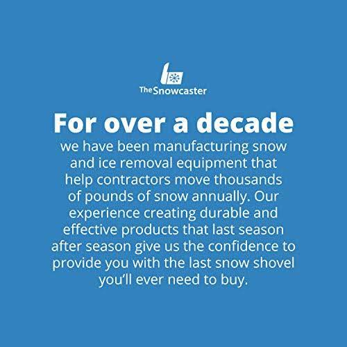 Snowcaster 70SNC 36-Inch Heavy Duty Bi-Directional Wheeled Snow Pusher, Black