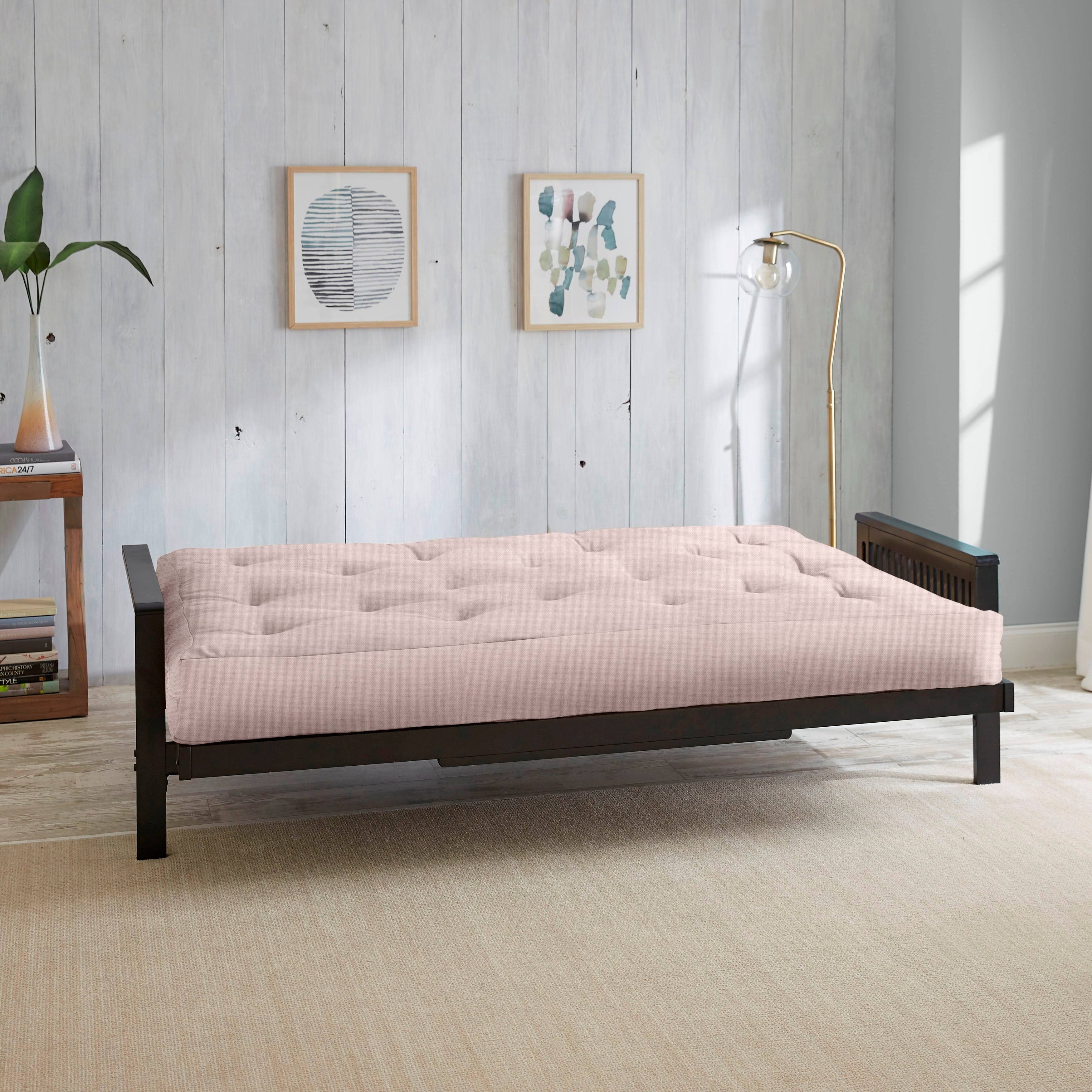 Porch u0026 Den Ordonez Black 8-Inch Queen-size Dual Latex Futon Mattress