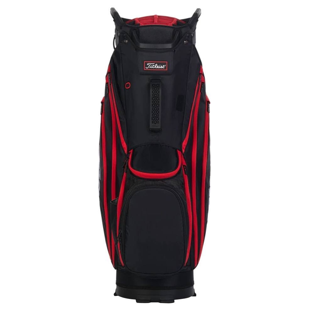 Titleist Cart 14 Lightweight Golf Bag - Black/Black/Red