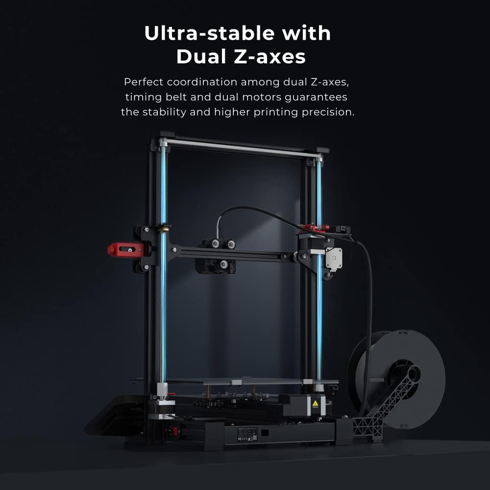 Creality Ender 3 Max Neo FDM 3D Printer Ender 3 Max Upgraded with CR Touch Automatic Leveling Dual Z-axis Red Metal Extruder 32-bit Silent Mainboard 11.8 x 11.8 x 12.6 Build Volume