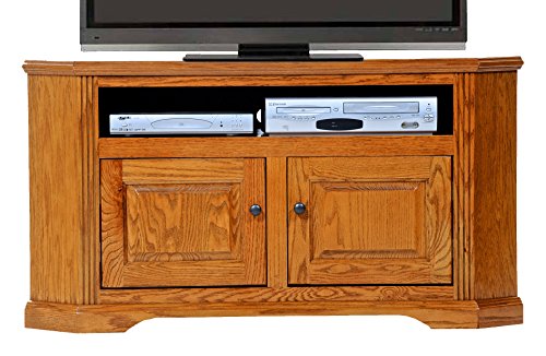 American Heartland Oak Corner TV Cart in Light