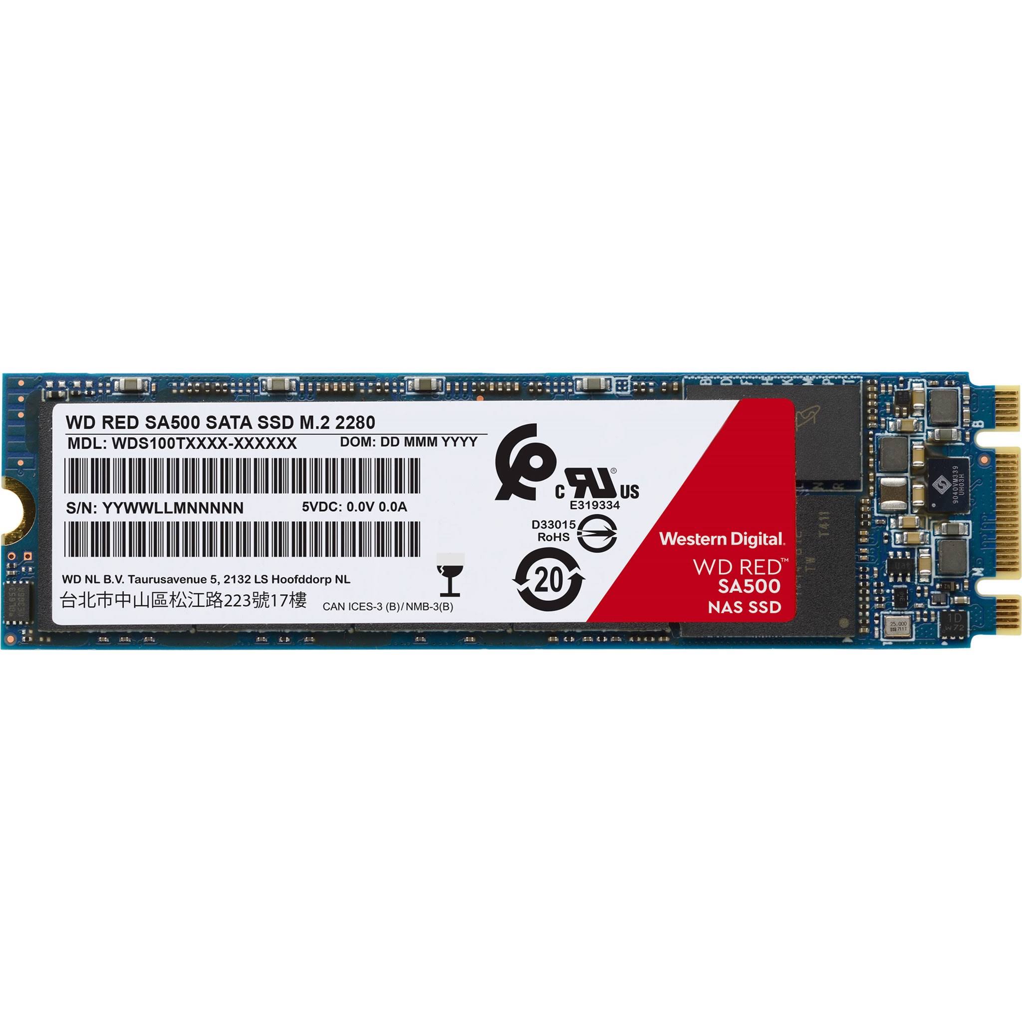 Western Digital WDS500G1R0B WD Red SA500 M.2 NAS SATA SSD 500GB