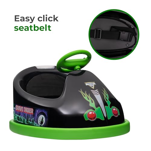 Bluey Bumper Car for Kids, 2 Speed Electric Bumper Car Vehicle, Toddler Bumper Car with Remote Control and 360 Degree Turning, 6V Motor, LED Lights, Gifts for Toddlers