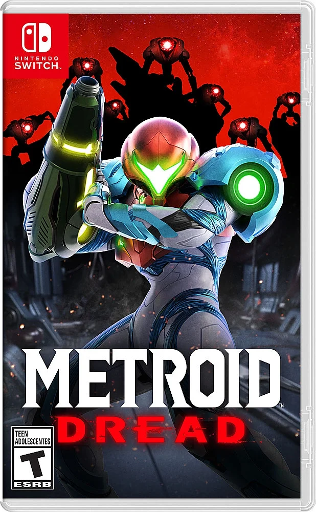 Nintendo Switch Lite Yellow with Metroid Dread, Mytrix 128GB MicroSD Card and Accessories NS Game Disc Bundle Best Holiday Gift