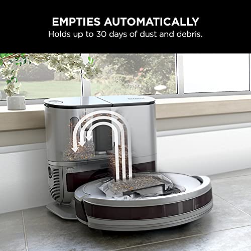 Shark Robot Vacuum & Mop Combo, PowerDetect NeverTouch Pro, Self-Emptying, Self-Refill with Self-Clean Pad Wash & Dry, 60-Day Debris Capacity, 30-Day Refill Tank, 5 PowerDetect Technologies, AV2800ZE
