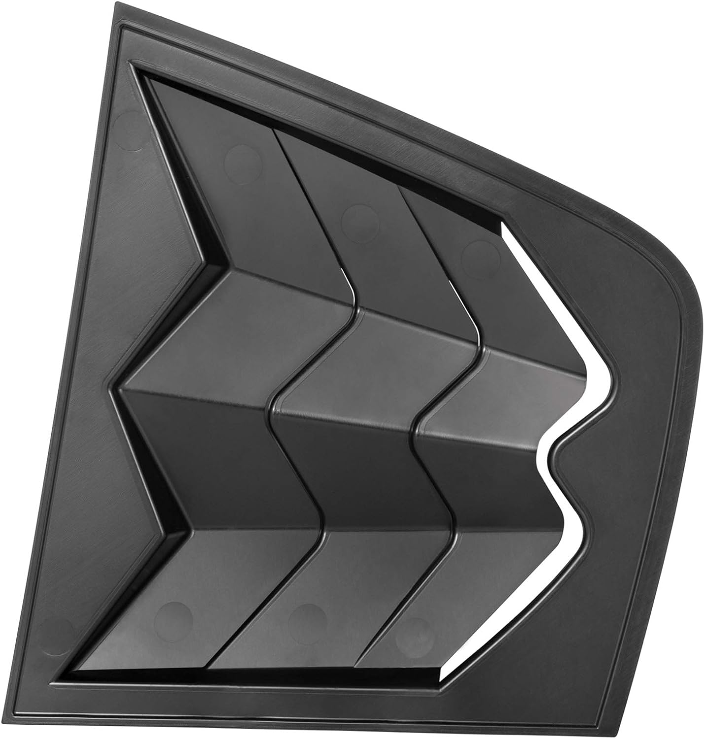 LE-JX Matte Black Rear+Side Window Louver Cover 2/Set Compatible with 2011-2021 Dodge Charger in GT Lambo Style Custom Fit All Weather ABS