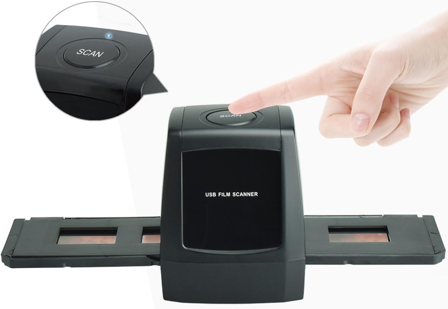 DIGITNOW!Film Scanner Convert 35mm/135 Negatives and Slides to Digital Format,Support XP/Vista/Windows7 .8.10(Not Support Mac)