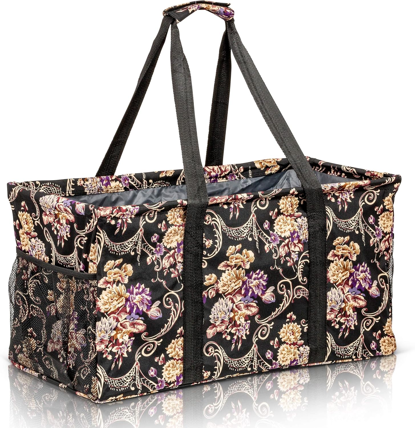 Extra Large Utility Tote Bag - Oversized Collapsible Pool Beach Canvas Basket