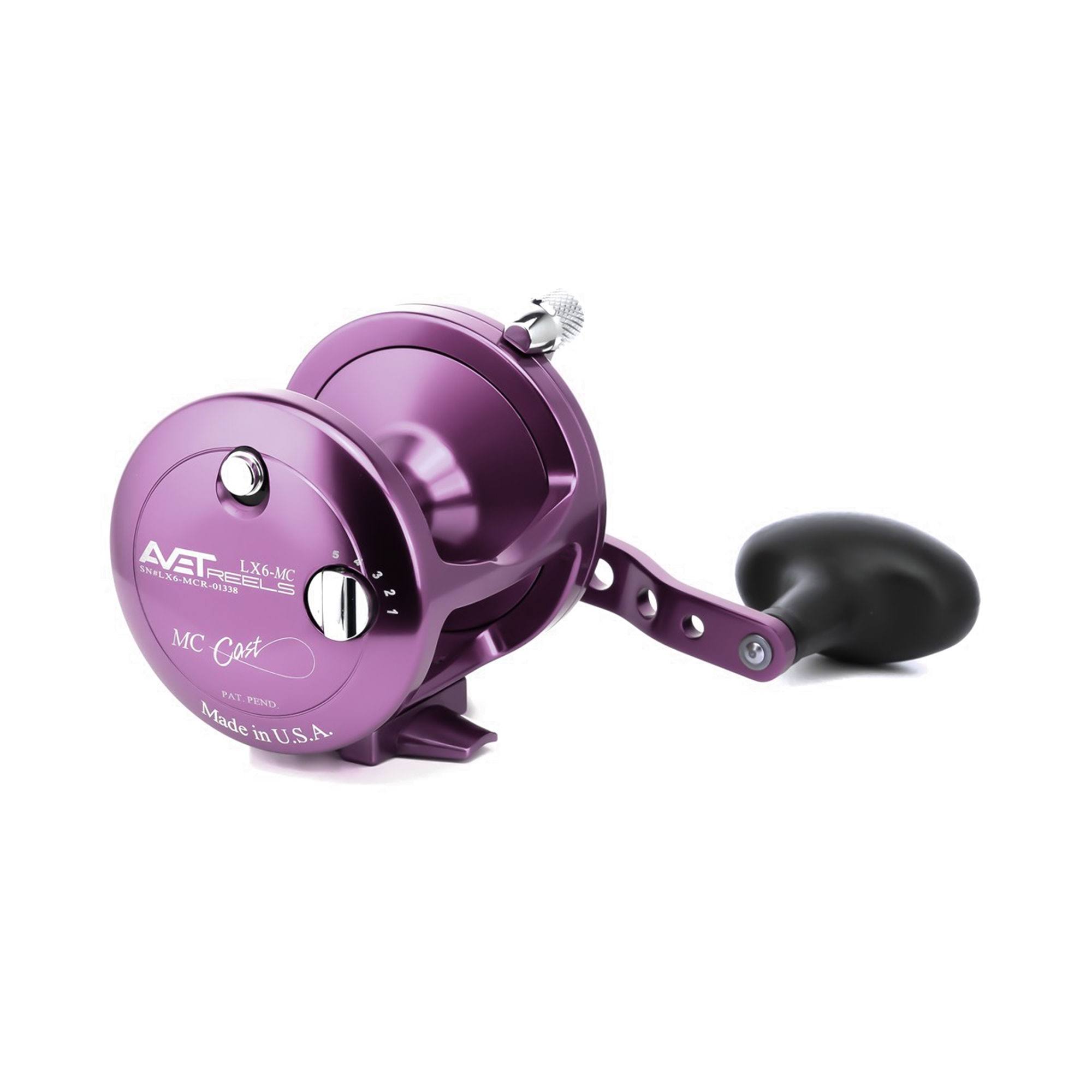 Avet LX 6.0 MC Cast Lever Drag Purple Casting Reel