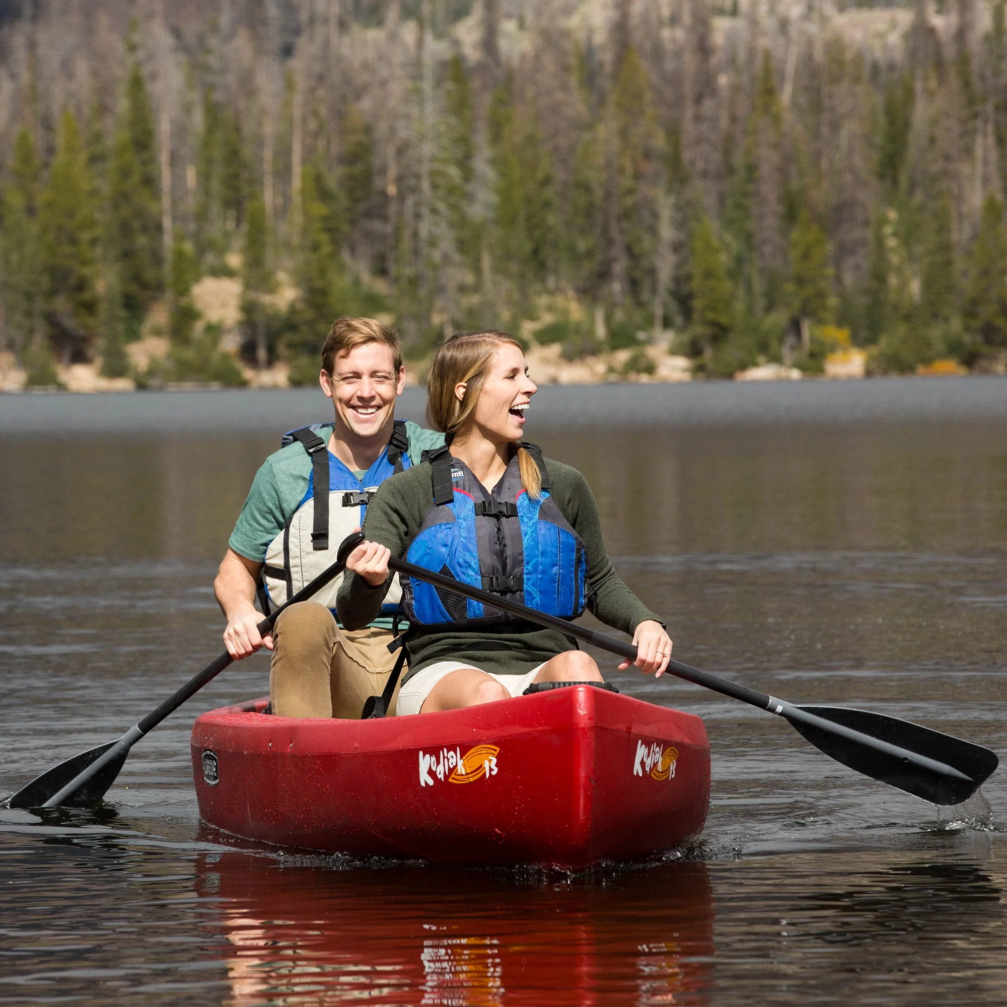 Lifetime Wasatch 130 Canoe - Forest Green - 90561