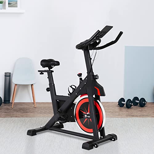 PayLessHere Exercise Bike Indoor Cycling Bike Stationary,Fitness Training Bike with Comfortable Seat Cushion,LCD Monitor Workout bike