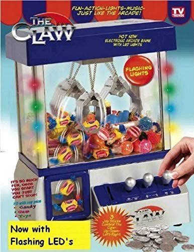 The Claw Electronic Candy Grabber Machine Arcade Game with LED Lights, Blue