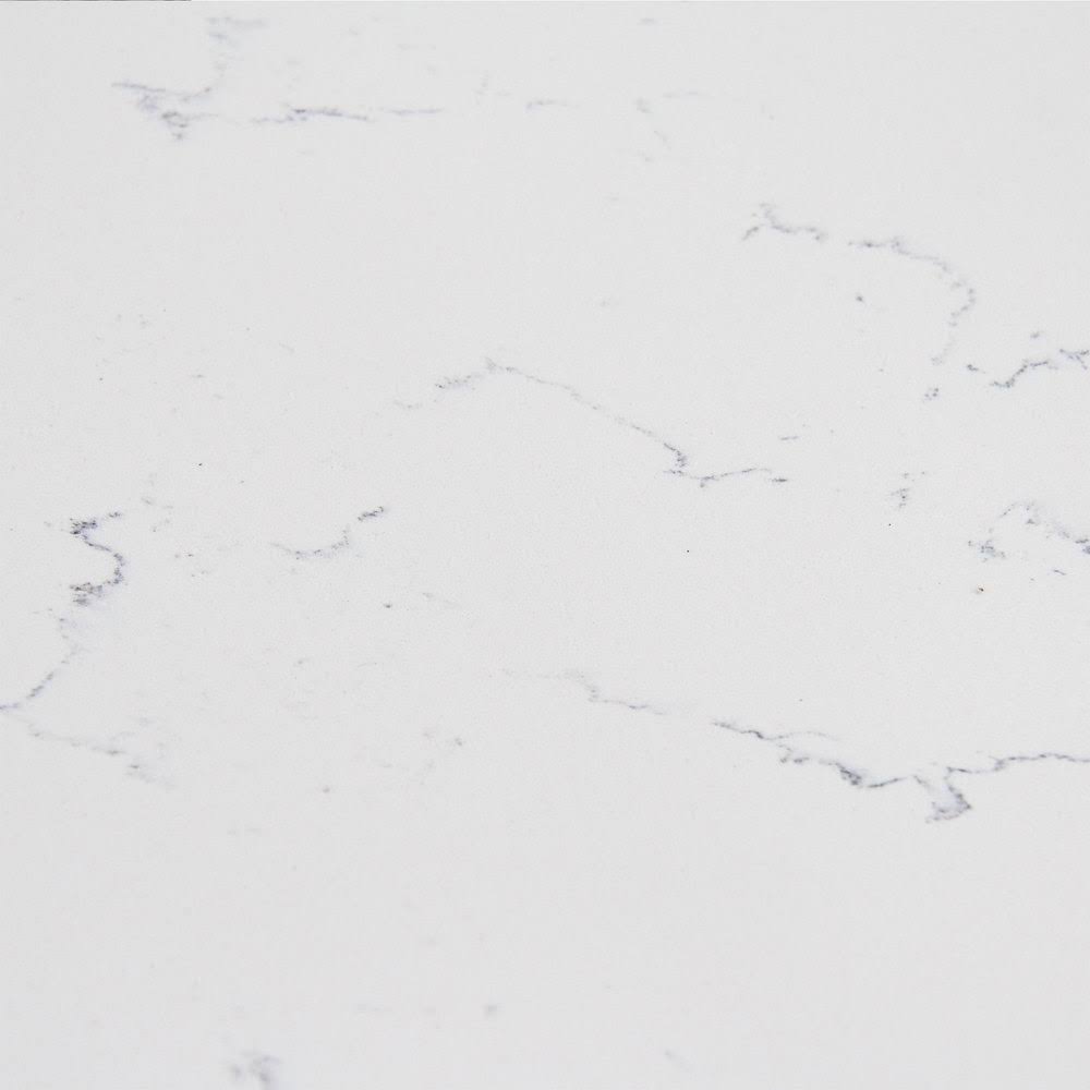 Art Marble Furniture Q401 24x22 Round Carrera White Quartz Tabletop