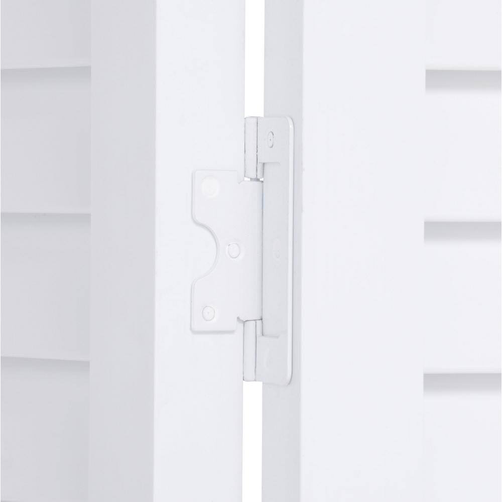Seabrooke PVC Louvered Bifold DOOR, White, Size: 32 inch x 80 inch