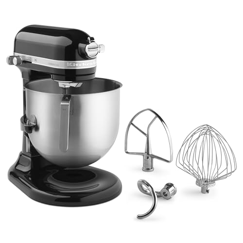 KitchenAid KSM8990CU 8-Quart Commercial Countertop Mixer, 10-Speed, Gear-Driven, Contour Silver