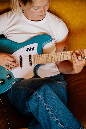 Guild Guitars Surfliner Solid Body Electric Guitar Catalina Blue - Classic Styling with Modern Features, Guild Rocker Pickup Switching System with Master Volume, Tone Control and 3 Switches