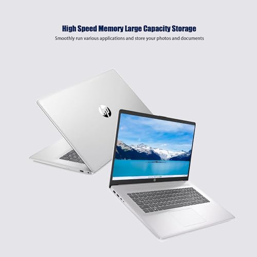 HP 17 Laptop, 17.3" HD+ Touchscreen Display, 16GB RAM, 1TB SSD, Intel Pentium Silver N5030 Processor, Webcam, Numeric Keypad, Long Battery Life, Windows 11 Home, XOZON Accessories, Silver