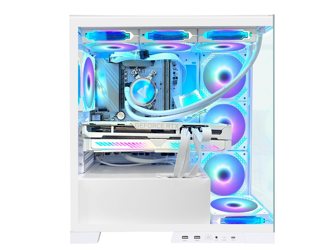 Orangexin. Ocean Park Gaming Desktop-AMD Ryzen 5 5600X 4.6GHz-RTX 4070 12GB - 16GB DDR4 3200 MHz- 1TB M.2 +1TB SATA SSD -360mm AIO -RGB Fans -WiFi&Bluetooth Ready -Windows 11 Pro