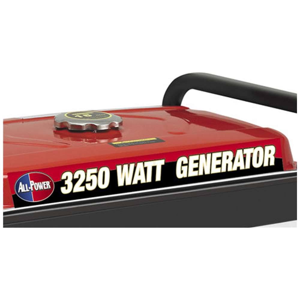 All Power America Portable Generator, 6.5 HP, 3250 Wt