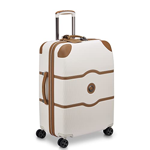 DELSEY PARIS Chatelet Air 2.0 Hardside Luggage with Spinner Wheels, Angora, Checked-Large 28 Inch