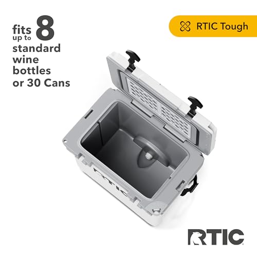 RTIC Ultra-Light 22 Quart Hard Cooler Insulated Portable Ice Chest Box for Drink, Beverage, Beach, Camping, Picnic, Fishing, Boat, Barbecue, 30% Lighter Than Rotomolded Coolers