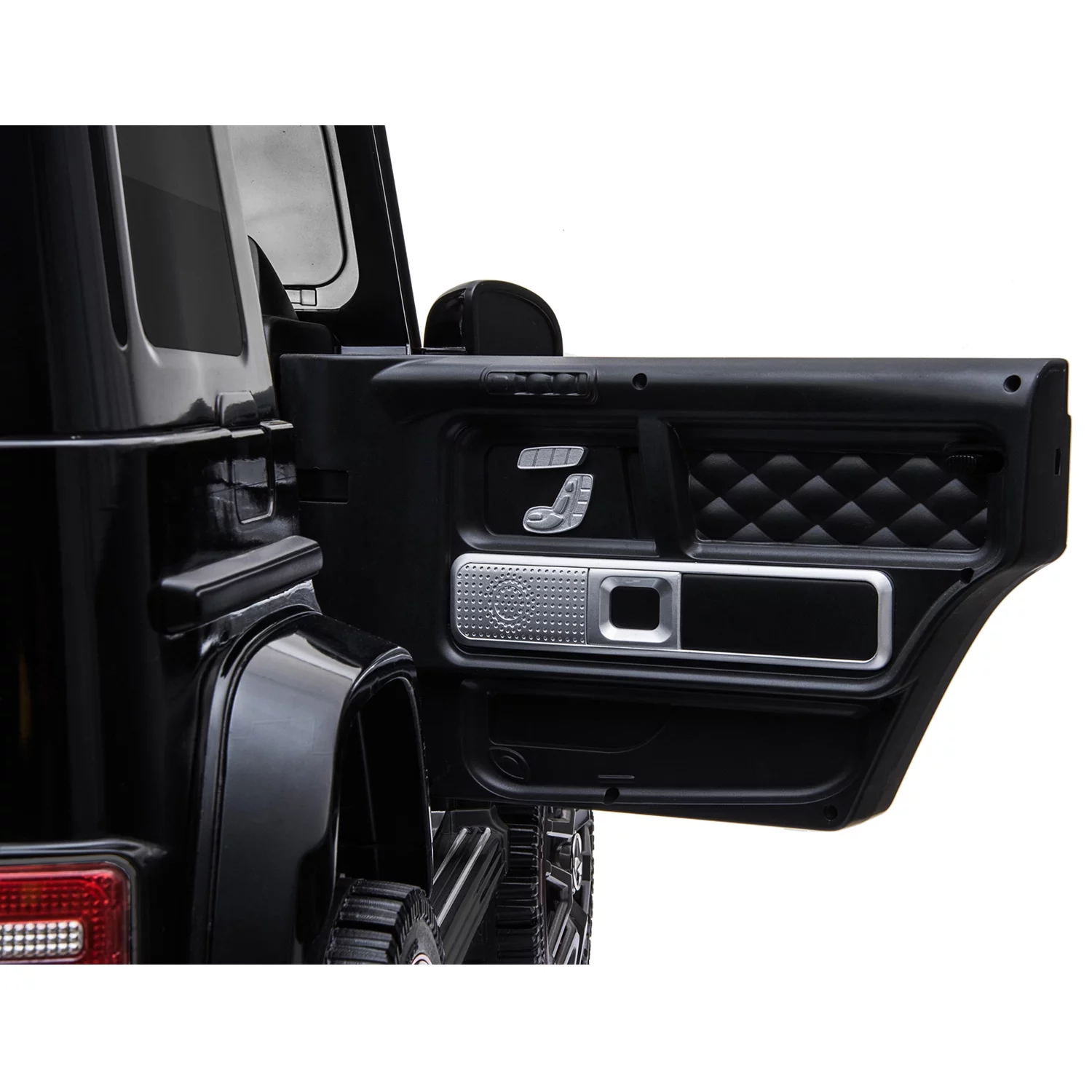 Licensed Mercedes Benz AMG G63 Children Ride On Car with Parent Remote Control for Kids, Electric Vehicles Suspension System, Openable Doors, LED Lights, 2 Motors, MP3 Player, New Version -Black