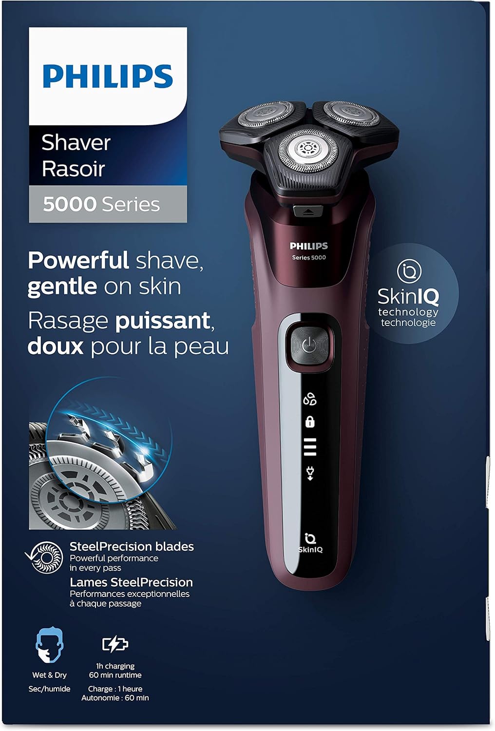 PHILIPS Series 5000 Wet and Dry Shaver, S5581/10, 1 Count