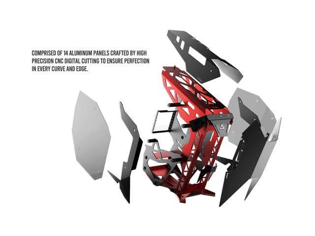 Antec Torque Black / Red Aluminum ATX Mid Tower Computer Case/ Winner