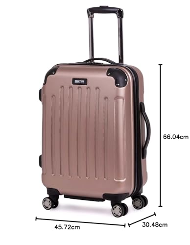 Kenneth Cole REACTION Renegade Luggage Expandable 8-Wheel Spinner Lightweight Hardside Suitcase, Seafoam, 20-Inch Carry On