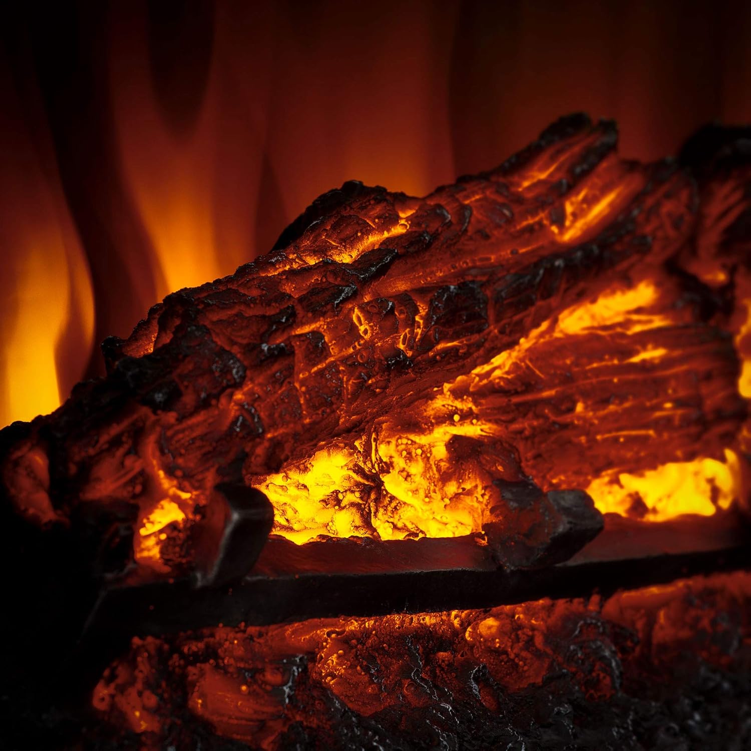 RecPro RV Fireplace 28 | 26 Cutout Size | Electric RV Fireplace | Curved Glass | Camper | Heater | Remote Included