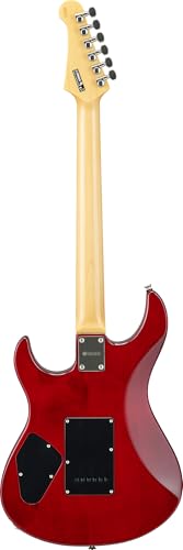 YAMAHA 6 String Solid-Body Electric Guitar, Right, Translucent Black, 612VII (PAC612VIIFM TBL)