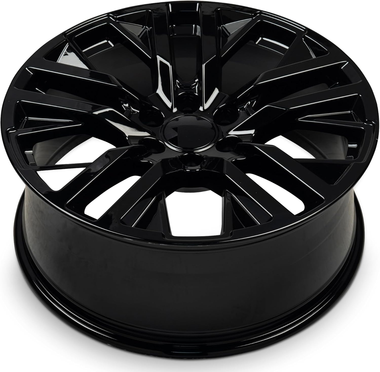 For 2021-2023 GMC Yukon 22 Inch Polished Gloss Black Rim - OE Direct Replacement - Road Ready Car Wheel