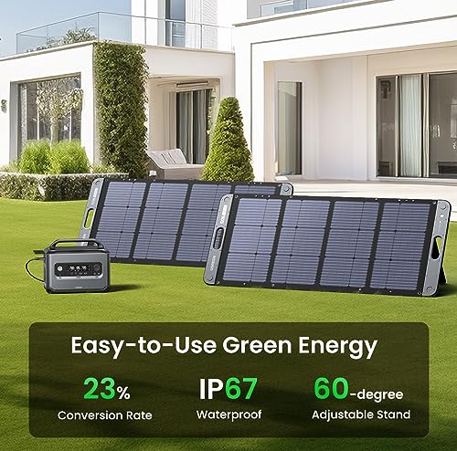UGREEN Portable Power Station PowerRoam 1200, 1024Wh Solar Generator, LiFePO4 Battery, 1.5H Fast Charging, 1200W AC Outlets, Generators for Outdoor Camping/Home Backup/RVs (Solar Panel Optional)