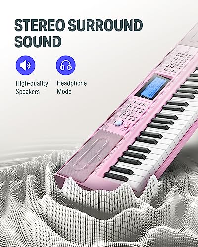 Donner 61 Key Keyboard Piano, Electric Piano Keyboard Kit with 249 Voices, 249 Rhythms - Includes Piano Stand, Stool, Microphone, Gift for Beginners, Black (DEK-610S)