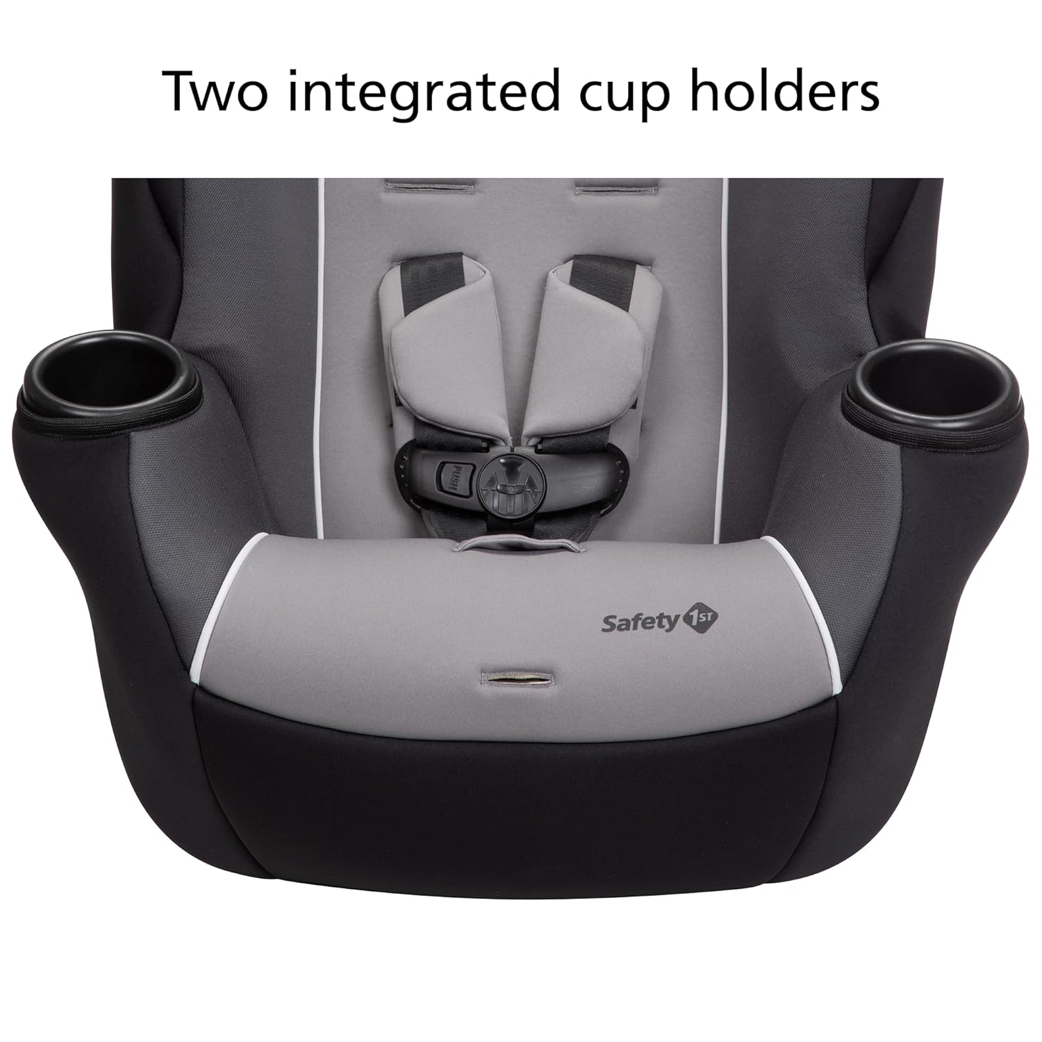 Safety 1st Grand 2-in-1 Booster Car Seat, Forward-Facing with Harness, 30-65 pounds and Belt-Positioning Booster, 40-120 pounds, Capri Teal & Getaway All-in-One Convertible Car Seat, Haze