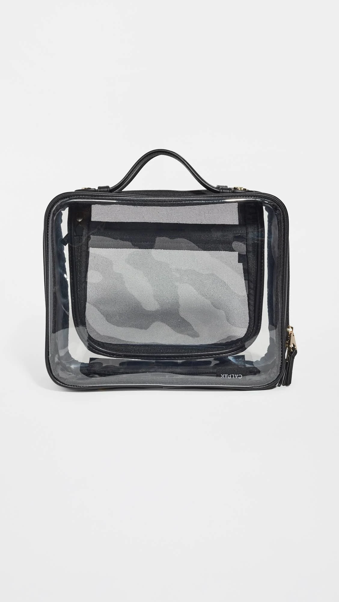 CALPAK Clear Cosmetic Case Black One Size