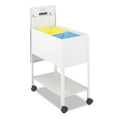 Safco Extra Deep Mobile Tub File, Rolling File Cart, Fits Letter and Legal-Size Hanging Folders, Includes a Locking Lid and 2 Keys