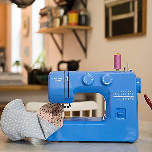 Janome Pink Sorbet Easy-to-Use Sewing Machine with Interior Metal Frame, Bobbin Diagram, Tutorial Videos, Made with Beginners in Mind!