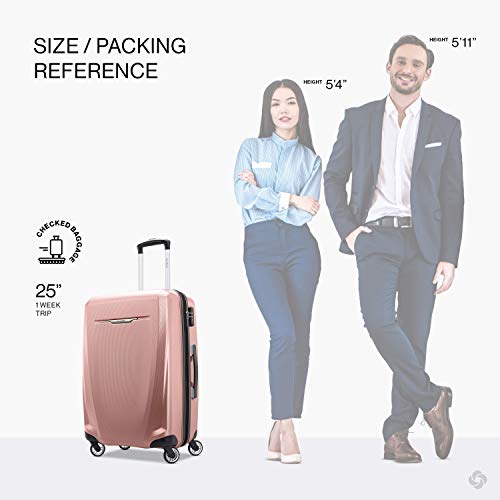 Samsonite Winfield 3 DLX Hardside Expandable Luggage with Spinners, Silver, Carry-On 20-Inch