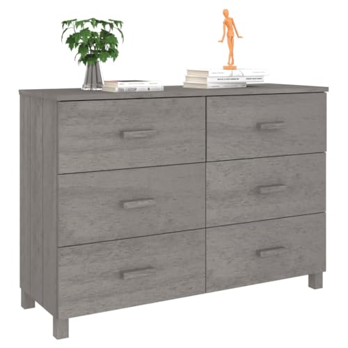 Buffets & Sideboards Sideboard Light Gray 44.5"x15.7"x31.5" Solid Wood Pine,Multipurpose Wooden Sideboard with Ample Storage and Display Space Cabinets & Storage