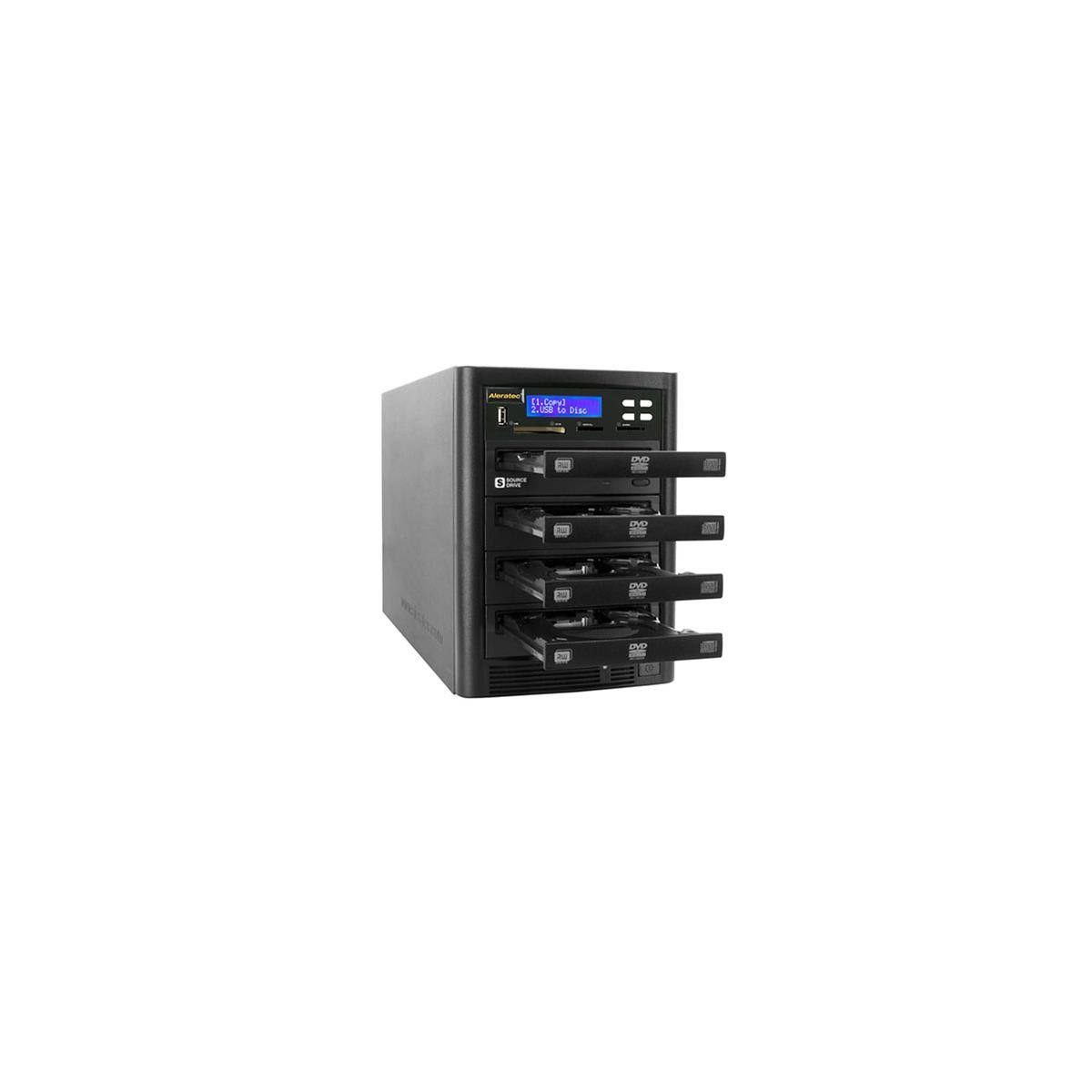 Aleratec DVD/CD Flash Copy Tower - DVD duplicator - external x4 - 48x (CD) / 20x (DVD±R) / 8x (DVD±R DL) 32x (CD) / 6x (DVD-RW)