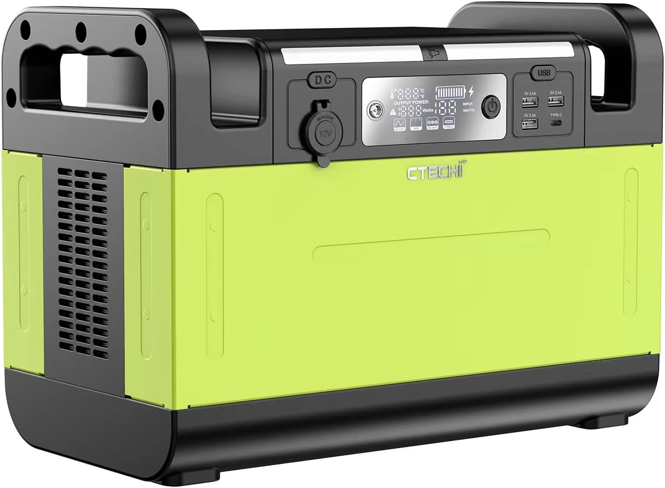 Portable Power Station, 240Wh LiFePo4 Battery Backup Power Supply, 200W 9-Port Portable Generator, PD 60W Quick Charge, Solar Power Station for Outdoor Camping Travel RV Blackout Emergency CPAP and Home