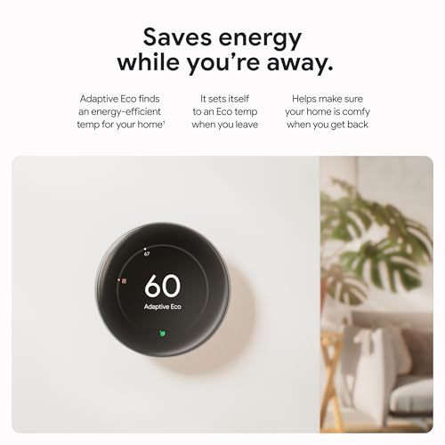 Google Nest Learning Thermostat (4th Gen) with Nest Temperature Sensor (2nd Gen) - Energy Saving Smart Thermostat with Adaptive Eco - Works with Alexa and Google Home App - Polished Silver