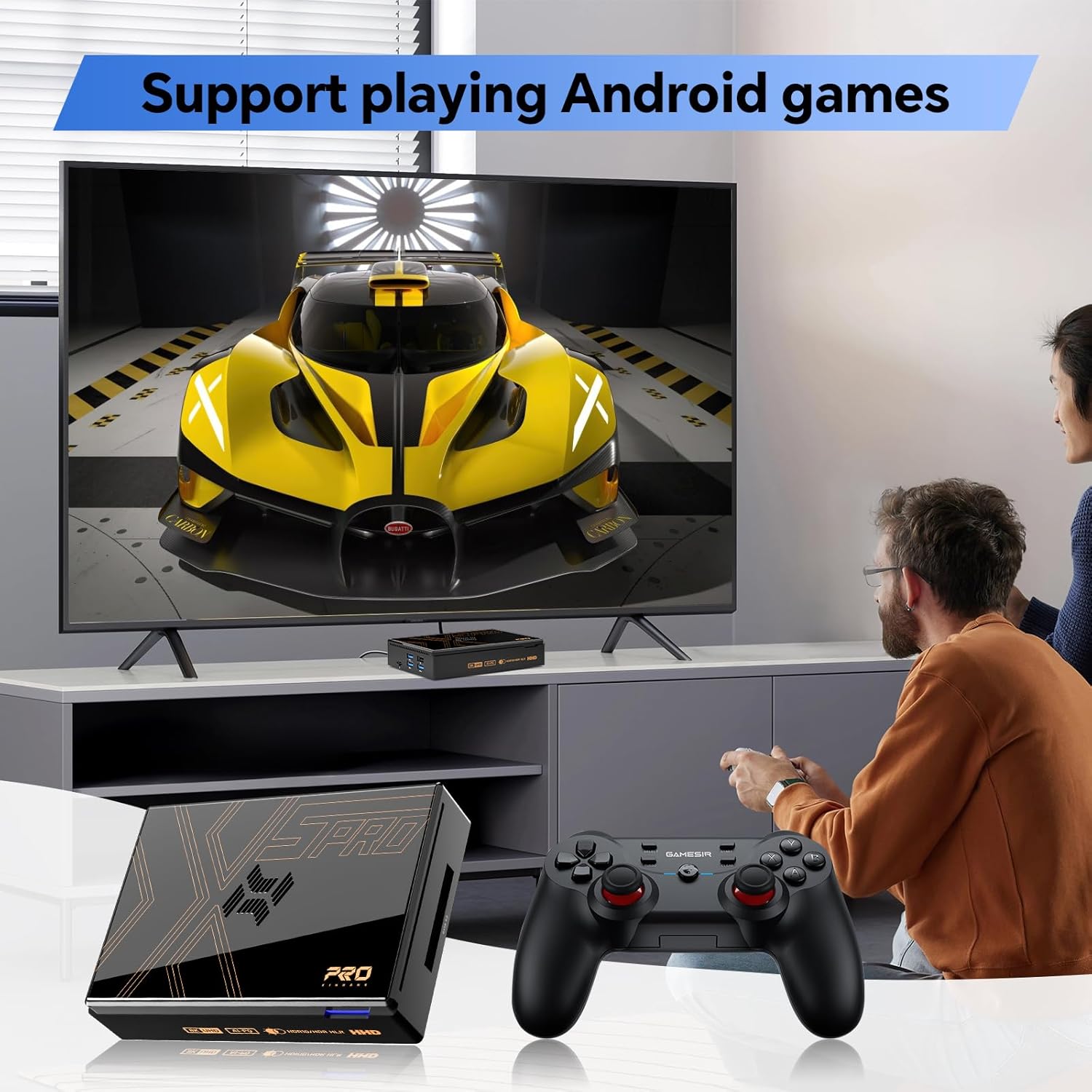 2024 Android TV Box 8GB 64GB Streaming Device Super Console X5 PRO Android 12.0 TV Box 8K@60fps Support AV1, 2.4G/5G WiFi 5 Ethernet,RK3588S Chipset with HDR10 BT5.0